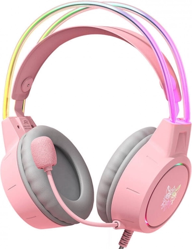 Cuffie da gaming ONIKUMA con microfono, rosa