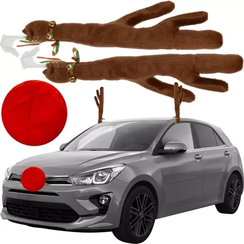 Coins et nez de décoration de Noël pour voiture