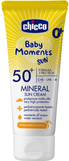 Chicco baby mineral sunscreen SPF 50+ 75 ml