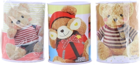Metal piggy bank for kids, assorted designs
