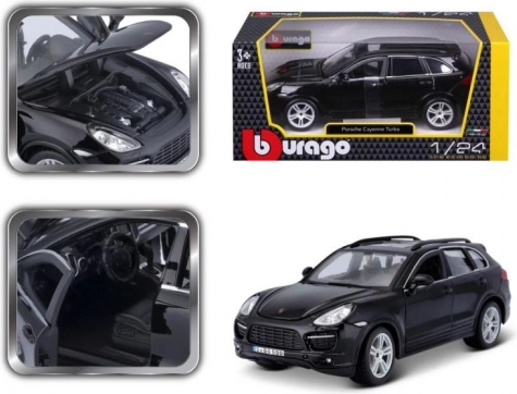 Model Porsche Cayenne Turbo zwart 1/24