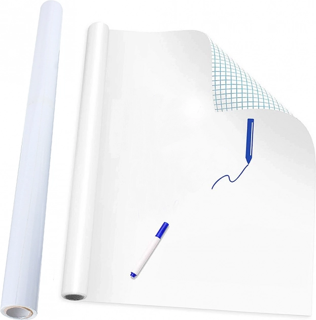 Self-adhesive white dry-erase board 200 × 45 cm MAZAK