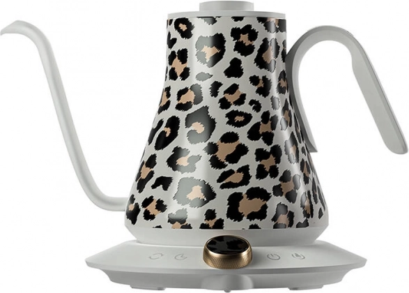 Rychlovarná konvice s husím krkem COCINARE Leopard, regulace teploty