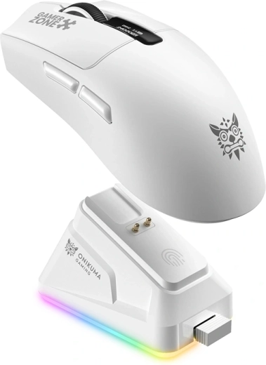 ONIKUMA DM10 Wireless Gaming Mouse, White