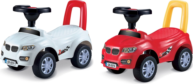 Porteur enfant en forme de voiture avec dossier, 53 cm