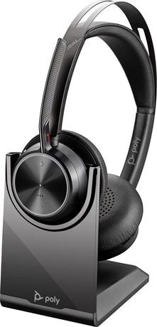 Wireless headphones with charging base