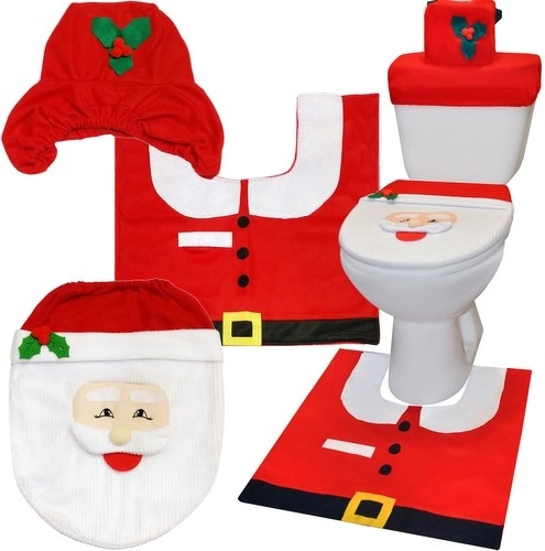 Set da bagno natalizio Babbo Natale