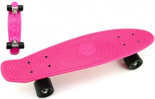 Penny board 60 cm with metal trucks and 90 kg load capacity – Pink