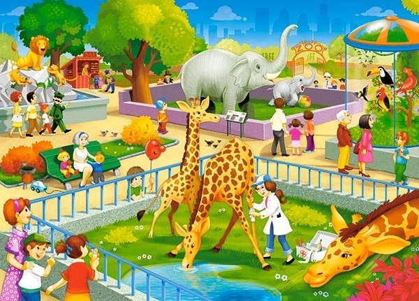 Puzzle 60 Pieces Zoo Visit