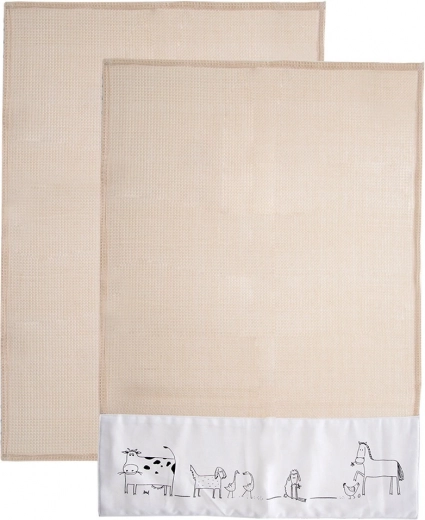 Cotton Kitchen Towels 70 × 50 cm, 2 pcs