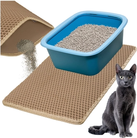 Double-layer honeycomb structure for a clean floor