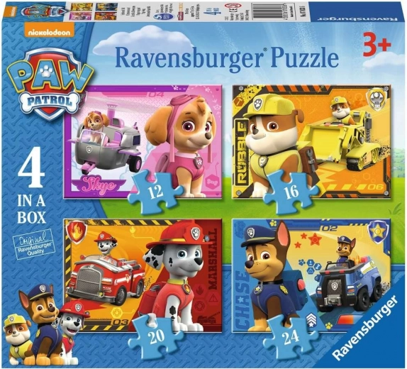 Ravensburger Puzzle PAW Patrol 4 in der Box
