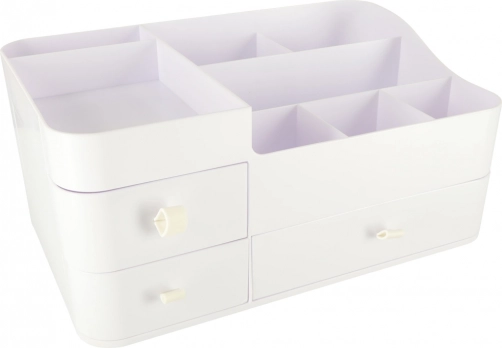 White XXL cosmetic organizer with drawers