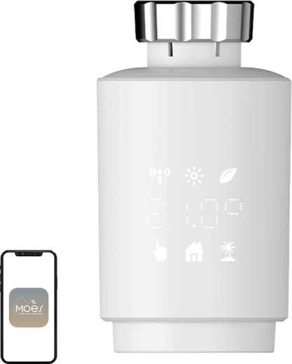 Moes TV02 ZigBee-Thermostatkopf mit LCD-Display