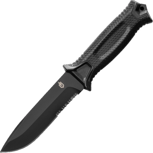 Gerber StrongArm coltello outdoor nero con lama seghettata 12,7 cm