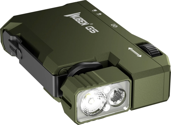 Tête orientable à 180° et multiples options de fixation