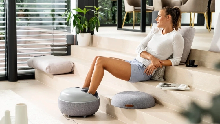 Design 2in1: pouf e massaggiatore