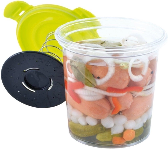 Sprężynowy docisk dla idealnie zanurzonej marynaty