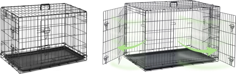 Double doors for maximum access