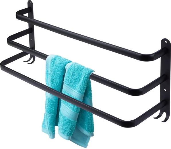 Drie stangen en vier haken voor maximale orde