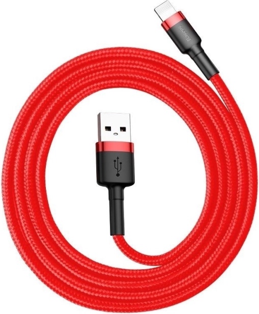 Baseus Cafule charging cable USB–Lightning 3 m, 2 A, red