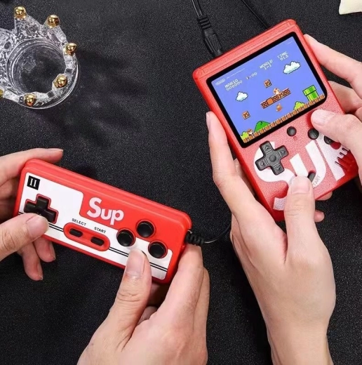 Mini console portatile SUP 400 giochi - rossa (per due giocatori)
