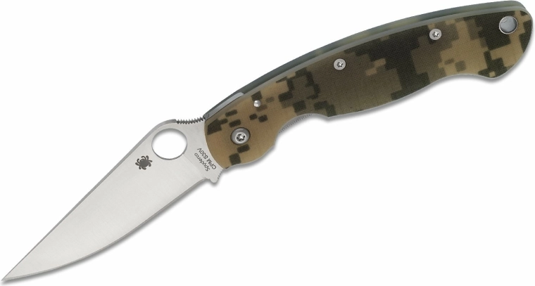 Spyderco Military Digital Camo tactical pocket knife 10.2 cm, satin, G10