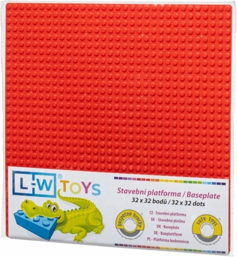 Base building plate 32×32 red