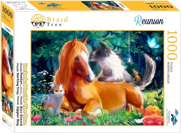 Puzzle Brain Tree Incontro degli animali 1000 pezzi