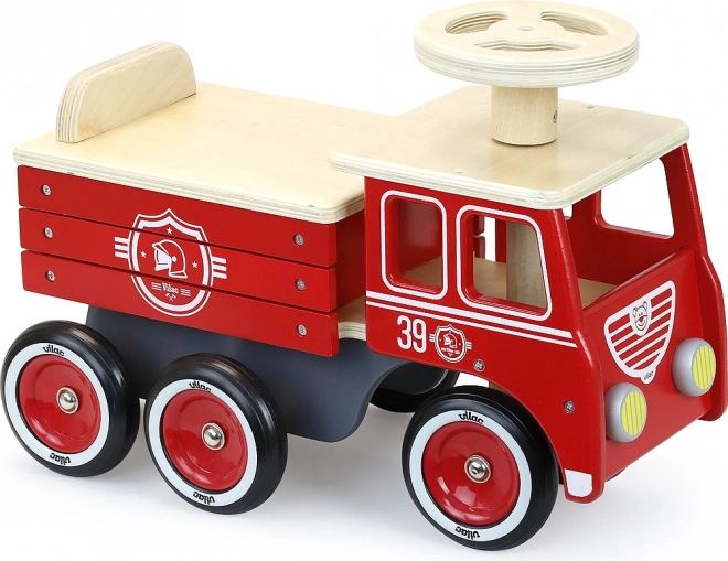Vilac Wooden Ride-On Fire Truck