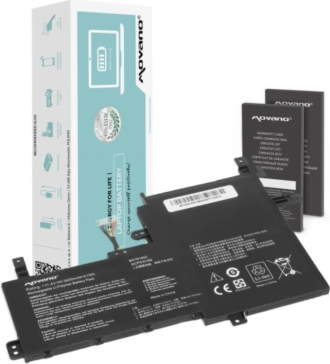Batteria Movano B31N1842 per Asus VivoBook (3600 mAh, 41 Wh)