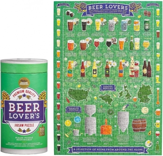 Puzzle Ridley's Games per amanti della birra, 500 pezzi