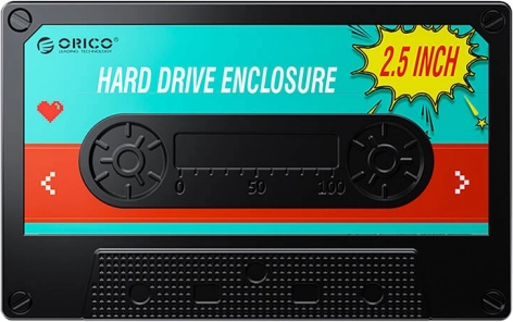 Orico custodia per HDD/SSD da 2,5", USB 3.0 5 Gb/s, USB-A a Micro‑B, nero