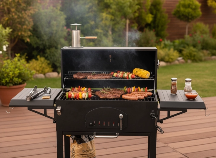 Cast-iron grate for even heat and bold flavor