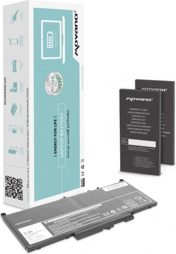 Batteria per notebook Dell Latitude E7270/E7470 Movano 7200 mAh (55 Wh)