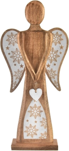 Décoration de Noël ange Mango White 60 cm