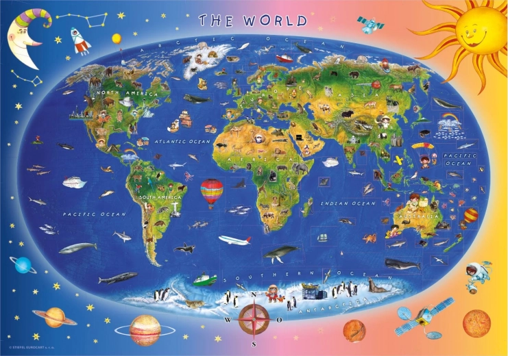 Dino mappa puzzle per bambini 300 XL pezzi