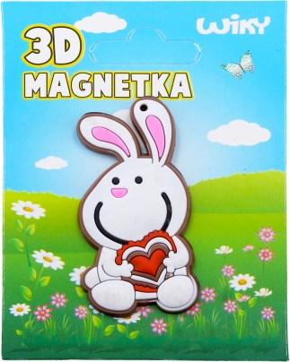 Magneet in de vorm van een konijntje 6 cm