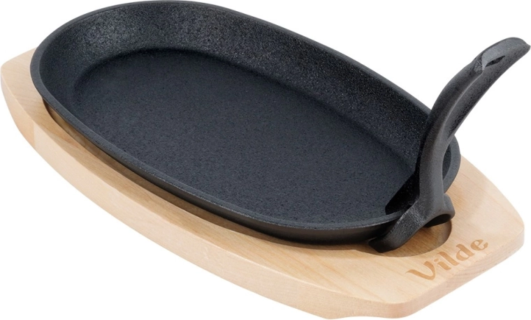 Heavy cast iron for even heat