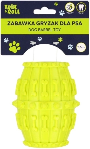 Gioco interattivo da masticare per cani con spazio per snack, color lime