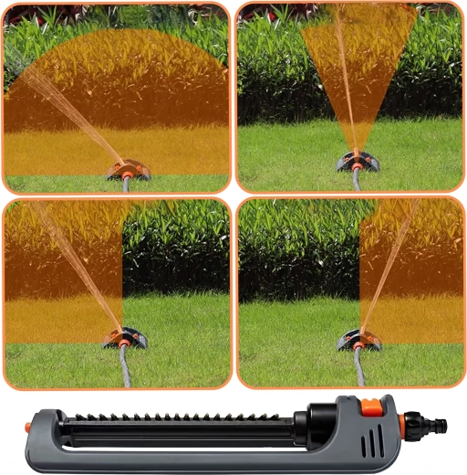 Portée et largeur de pulvérisation réglables