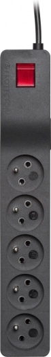 Surge Protector Lestar ZX 510, 5m, Black