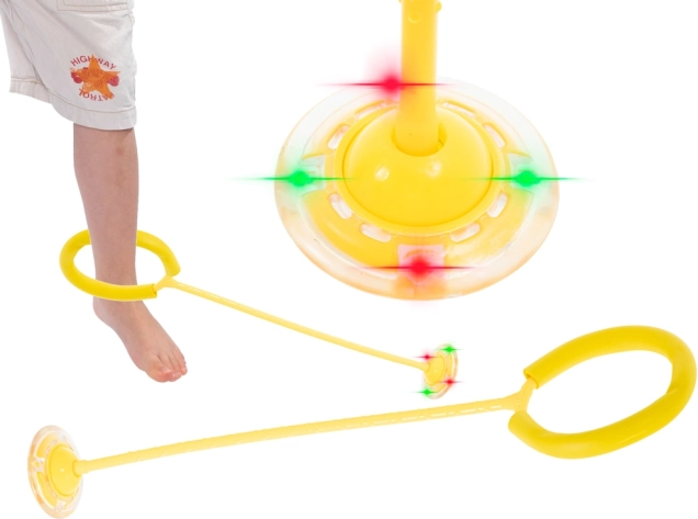 Bokaugráló LED-del világító labdával – sárga