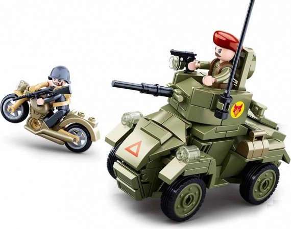 Sluban World War II small armored vehicle building set