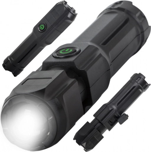 Rechargeable Tactical LED Flashlight with Zoom XPE