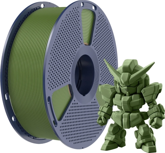 Olive color and high-quality winding on the spool