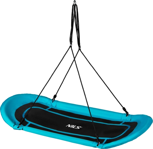 Balançoire ovale nid de cigogne NILS Camp NB5044 bleue