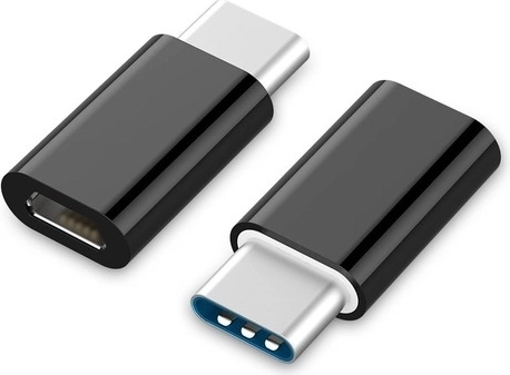 Adattatore USB-C a microUSB (F) nero