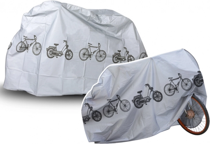 Waterproof cover for bike and scooter with hook-and-loop strap 210 × 100 × 64 cm