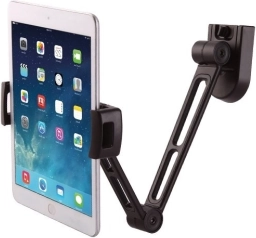 Wall-mounted arm for tablet and iPad 4.7–12.9 adjustable black